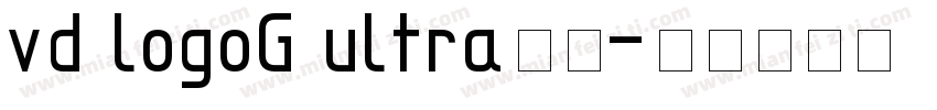 vd logoG ultra字体字体转换
